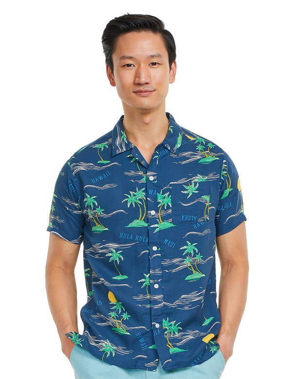 blue Island Resort Shirt front