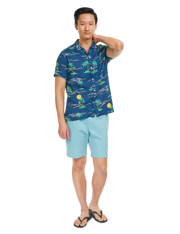 Blue Island Resort Shirt front full body