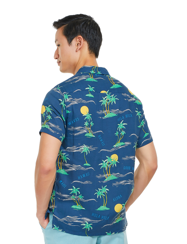 Blue Island Resort Shirt back