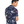 Load image into Gallery viewer, Dark blue floral resort shirt back