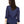 Load image into Gallery viewer, Womens navy button down shirt back center