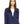 Load image into Gallery viewer, Womens navy button down shirt front center