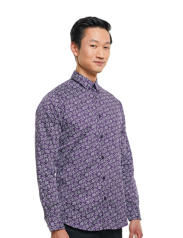 violet button up front center left side