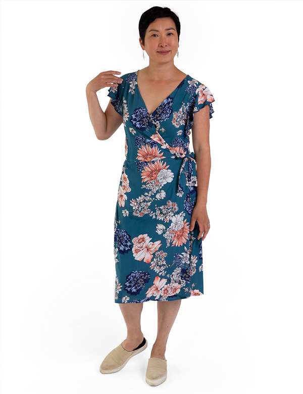 Floral Wrap Dress