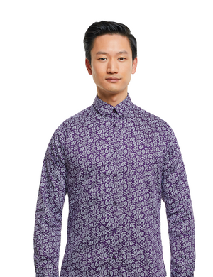 violet button up front center